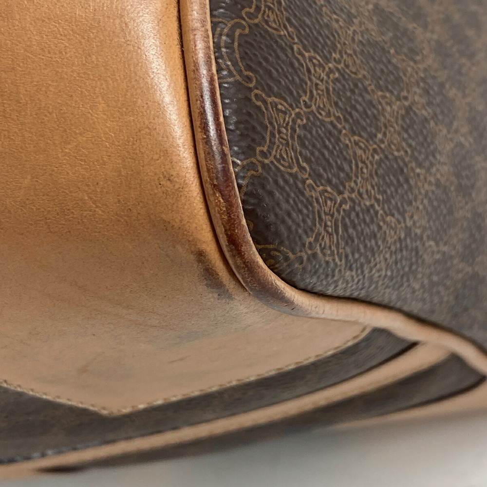 Celine Macadam Pattern Canvas Handbag Brown - image 3